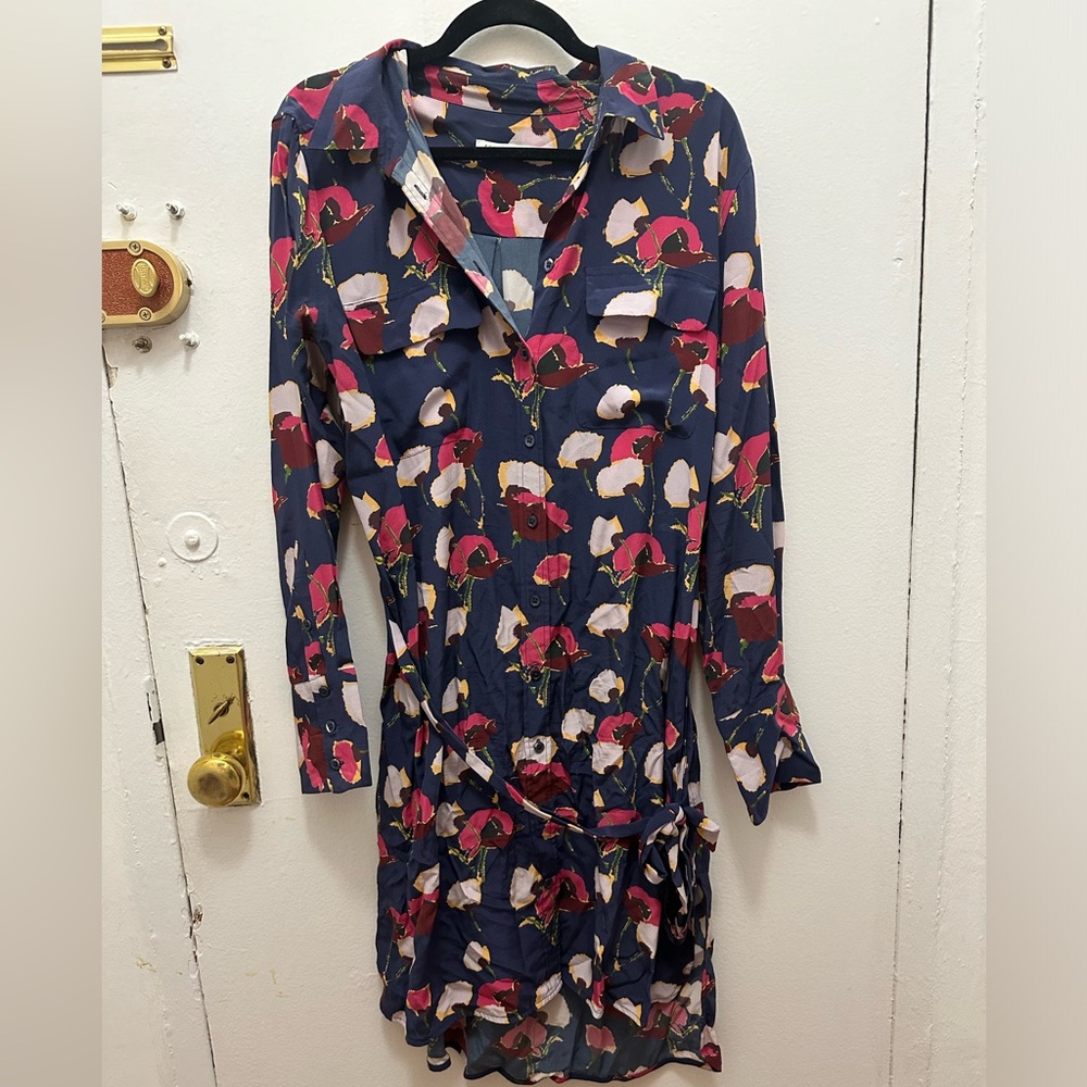 Equipment 100% silk shirt dress